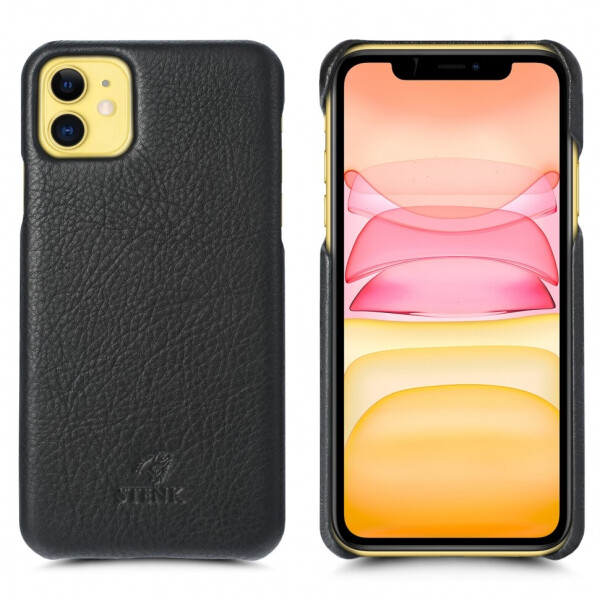 

Кожаная накладка Stenk Cover для Apple iPhone 11 Черный