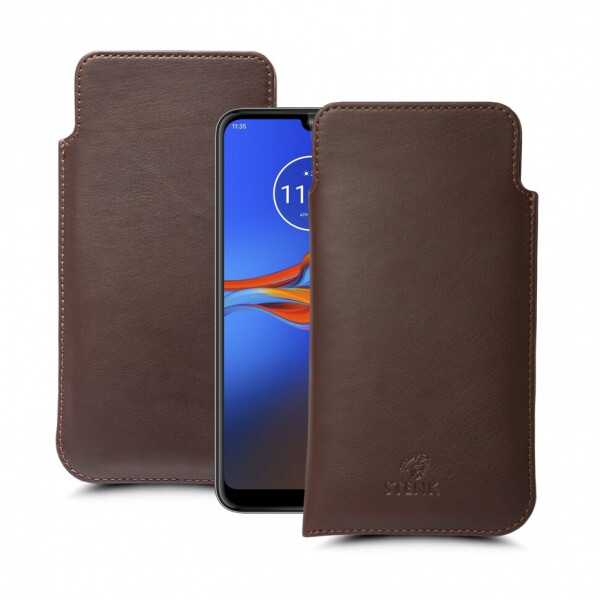 

Футляр Stenk Elegance для Motorola Moto E6 Plus Коричневый