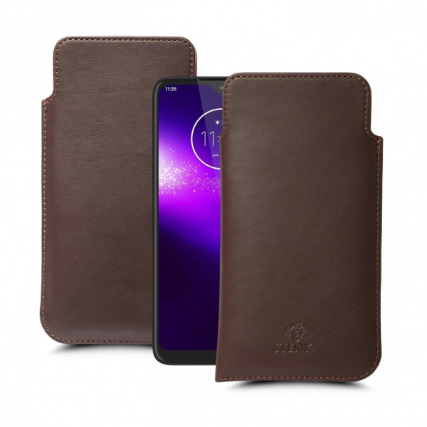 

Футляр Stenk Elegance для Motorola One Macro Коричневый