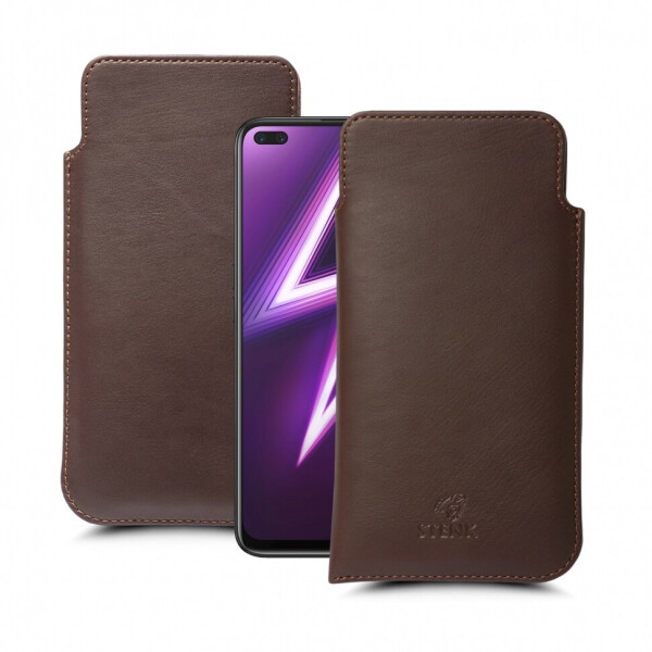 

Футляр Stenk Elegance для Realme 6 Pro Коричневый