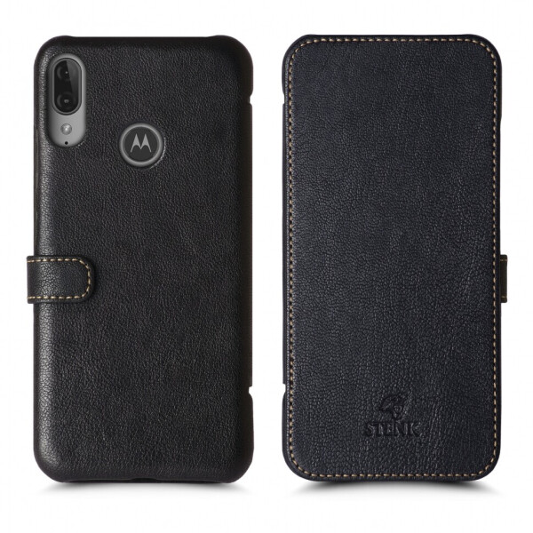 

Чехол книжка Stenk Premium для Motorola Moto E6 Plus Чёрный