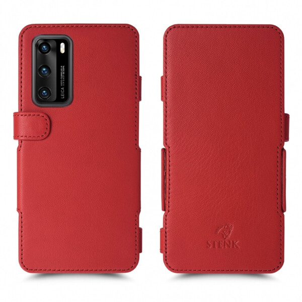 

Чехол книжка Stenk Prime для Huawei P40 Красный