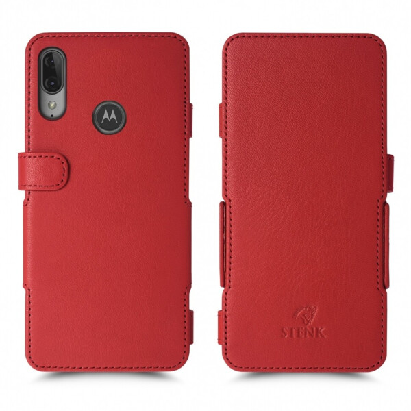 

Чехол книжка Stenk Prime для Motorola Moto E6 Plus Красный