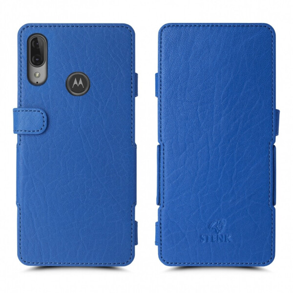 

Чехол книжка Stenk Prime для Motorola Moto E6 Plus Ярко-синий
