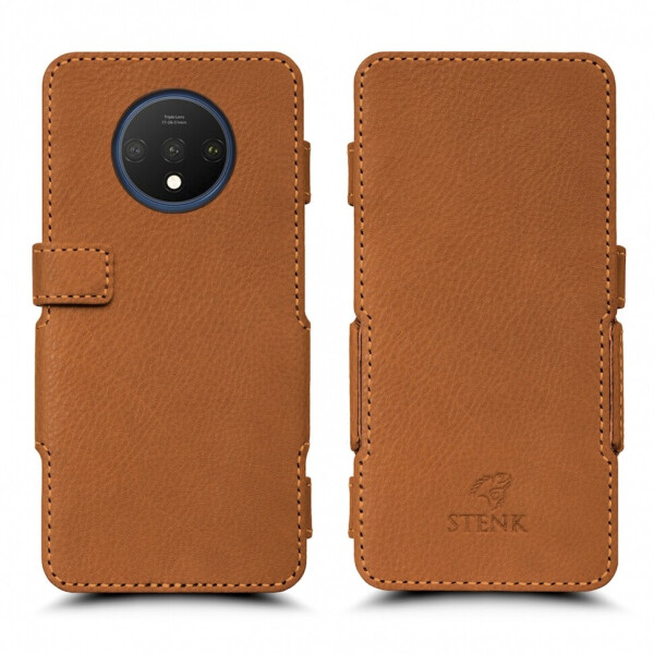 

Чехол книжка Stenk Prime для OnePlus 7T Camel