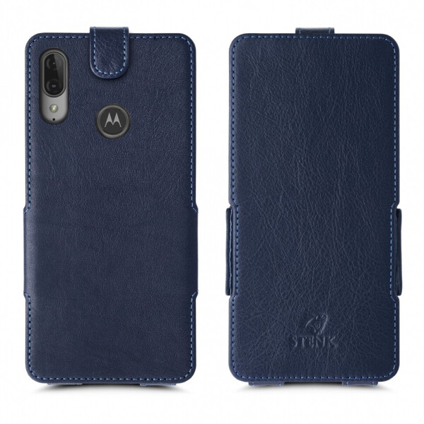 

Чехол флип Stenk Prime для Motorola Moto E6 Plus Синий