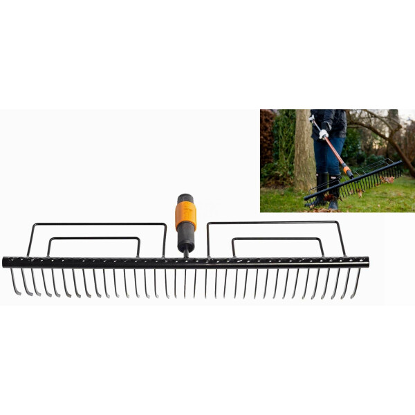 

Садовые грабли насадка для уборки листьев травы мха сорняков 35 зубьев Fiskars QuiсkFit (80878678)