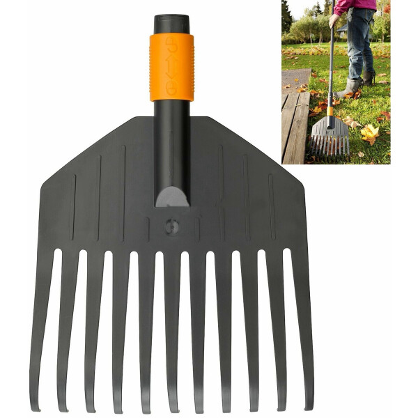 

Грабли садовые универсальные насадка для уборки листьев малые Fiskars QuiikFit (0542327)