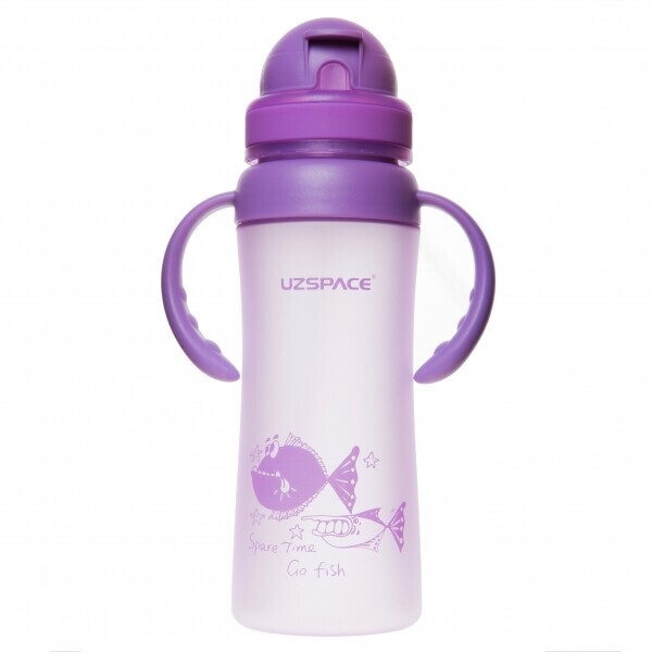 

Детская бутылка для воды UZspace Go Flash с трубочкой, фиолетовый, 350 мл (3041)