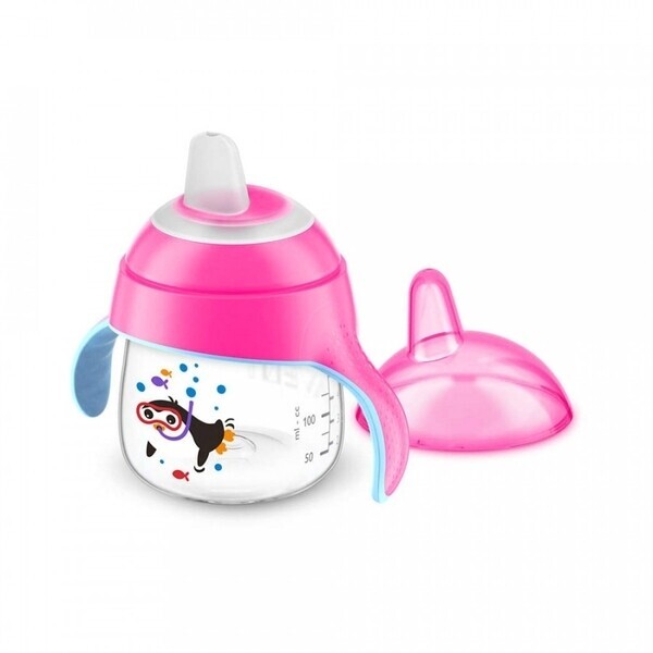 

Чашка-непроливайка Philips Avent, с носиком, розовый, 200 мл (SCF746/03)