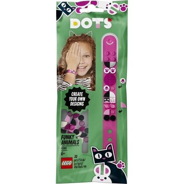 

Браслет конструктор LEGO Dots Интересные зверята (41901)
