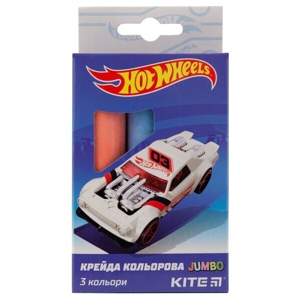 

Мел цветной Kite Jumbo Hot Wheels, 3 шт. (HW19-077)