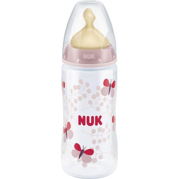 

Бутылочка для кормления Nuk First Choice Plus, из полипропилена, c латексной соской, 300 мл, розовый (10741677/2)