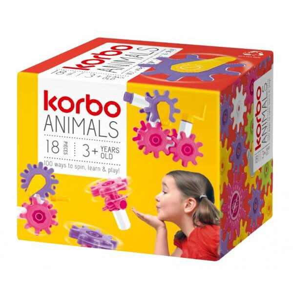 

Набор для творческого конструирования Korbo Animals, 18 деталей (R.1408)
