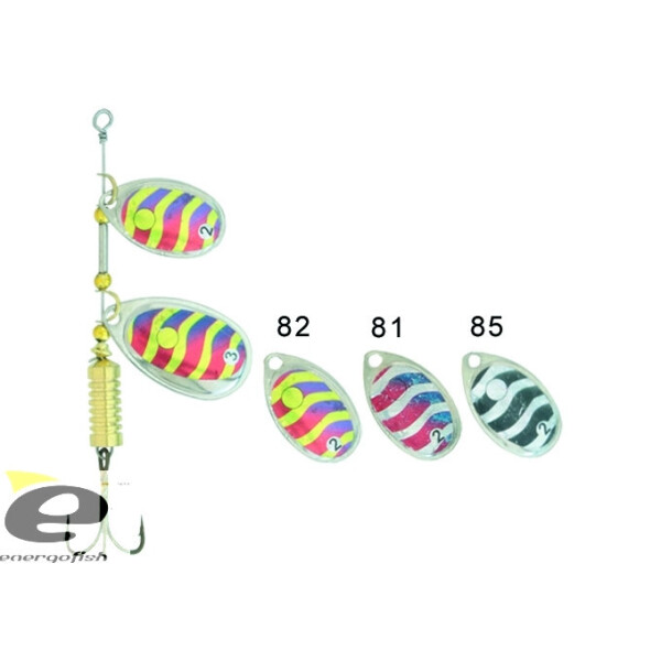 

Блесна Kamasaki Stork Tandem Black Silver holo 2