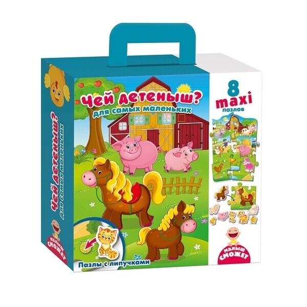 

Пазл Vladi Toys Чей детеныш, с липучками, рус. язык (VT2907-01)
