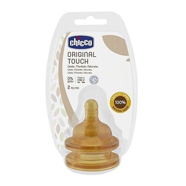 

Латексная соска Chicco Original Touch, для каш, 6м+, 2 шт. (27856.00)