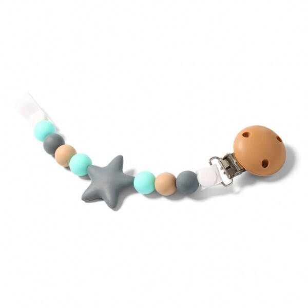 

Держатель для пустышки BabyOno Natural nursing, бирюзовый с коричневым (719/01)
