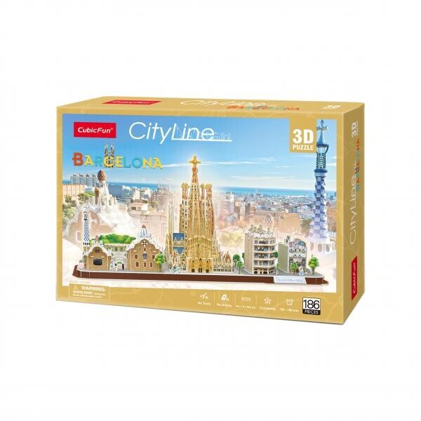 

3D Пазл CubicFun City Line Barcelona (MC256h)