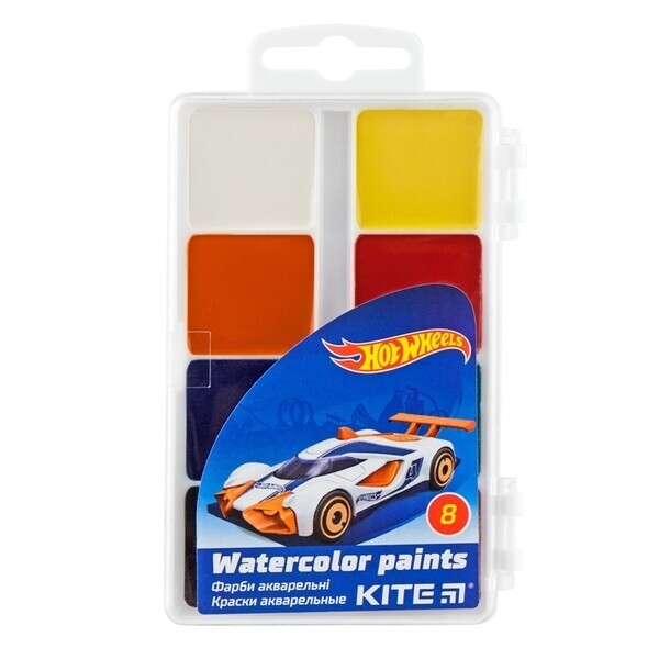 

Акварельные краски Kite Hot Wheels, 8 цветов (HW19-065)