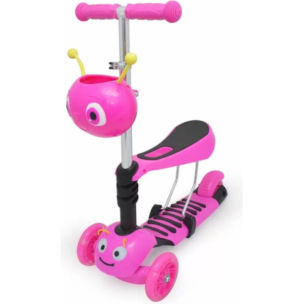 

Самокат детский беговел божья коровка Maraton Scooter 150 розовый