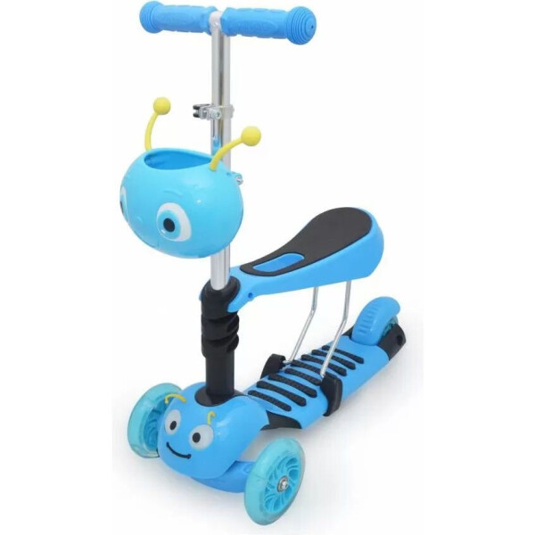 

Самокат детский беговел божья коровка Maraton Scooter 150 голубой