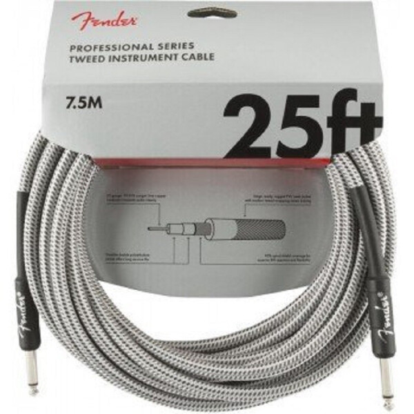 

Инструментальный кабель CABLE PROFFESIONAL SERIES 25' WHITE TWEED