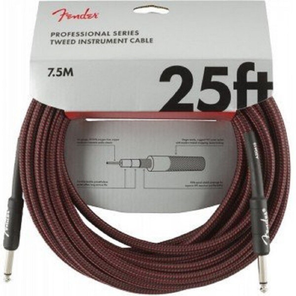 

Инструментальный кабель CABLE PROFFESIONAL SERIES 25' RED TWEED