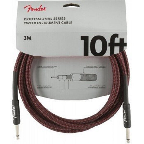 

Инструментальный кабель CABLE PROFFESIONAL SERIES 10' RED TWEED