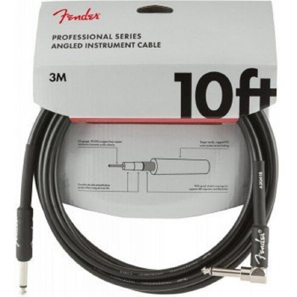 

Инструментальный кабель CABLE PROFESSIONAL SERIES 10' ANGLED BLACK