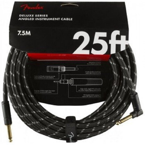 

Инструментальный кабель CABLE DELUXE SERIES 25' ANGLED BLACK TWEED