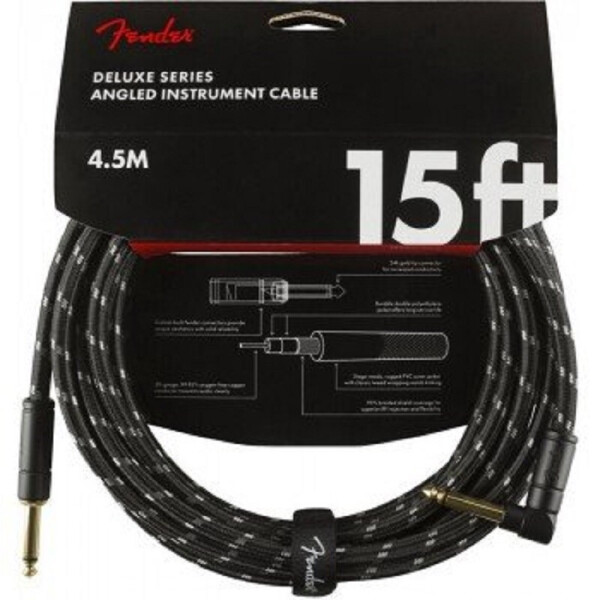 

Инструментальный кабель CABLE DELUXE SERIES 15' ANGLED BLACK TWEED