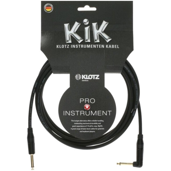 

Кабель KIK INSTRUMENT CABLE ANGLED BLACK 4.5 M