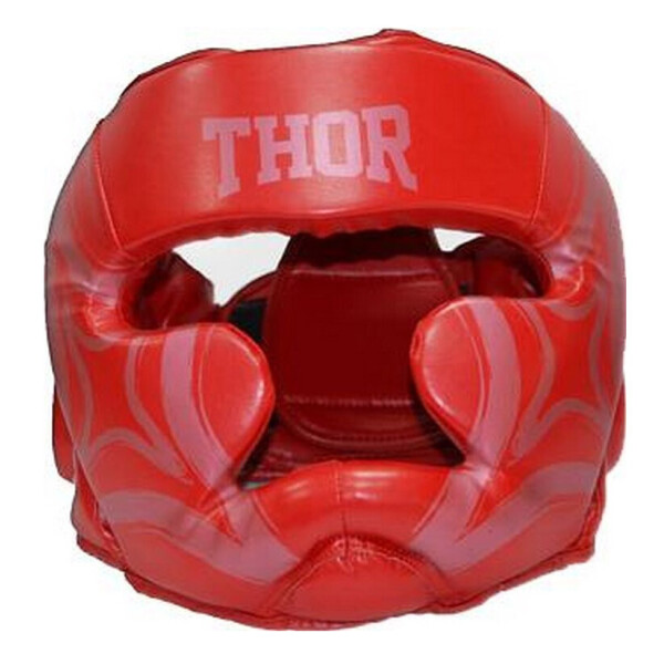 

Шлем боксерский Thor Cobra 727 (Leather) RED - красный, M