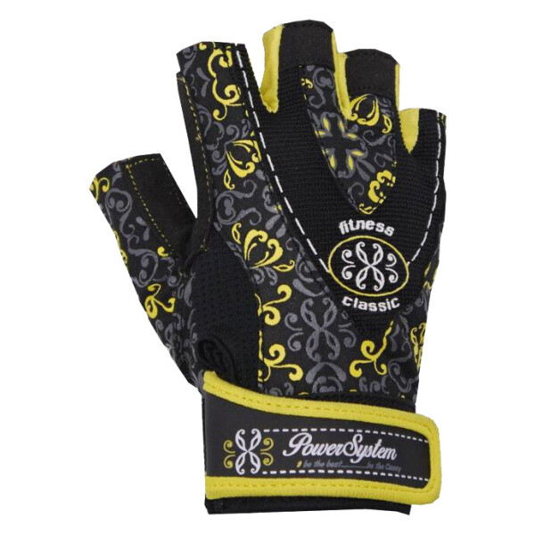 

Перчатки атлетические женские Power System Classy PS-2910, черно-желтые (PS_2910_Black/Yellow) - S