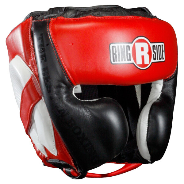

Шлем тренировочный Ringside Mexi-Flex Headgear, черно-красный, L-XL