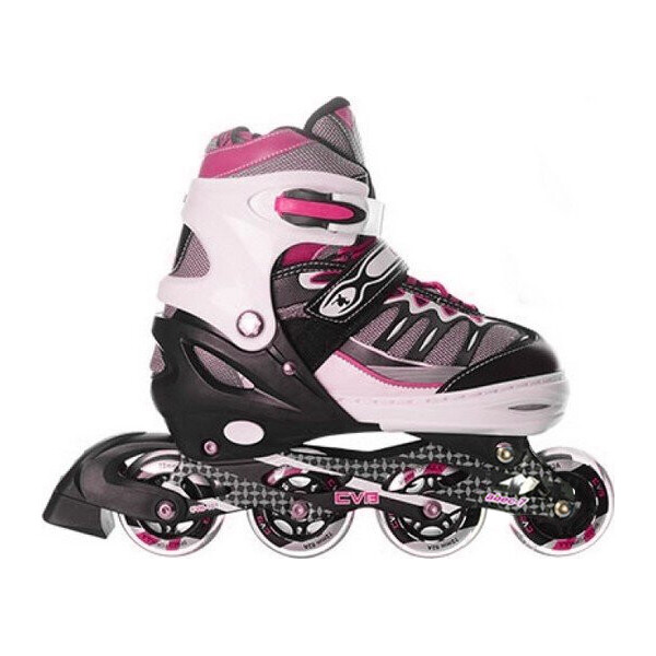 

Коньки роликовые раздвижные Profi A 15104-S-Р - розовые, (30-33)