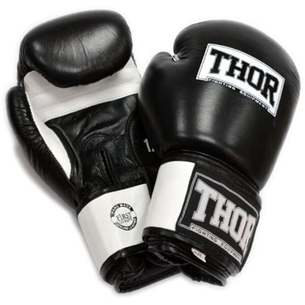 

Перчатки боксерские Thor Sparring PU Black/White (558), 14 oz