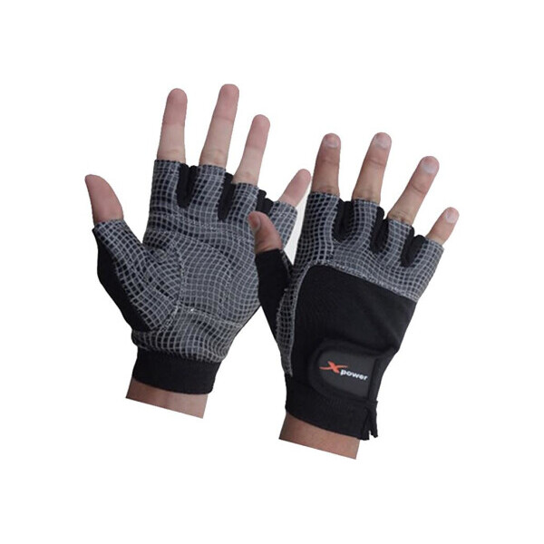 

Перчатки для фитнеса X-power 9057 черно-серые - M/10
