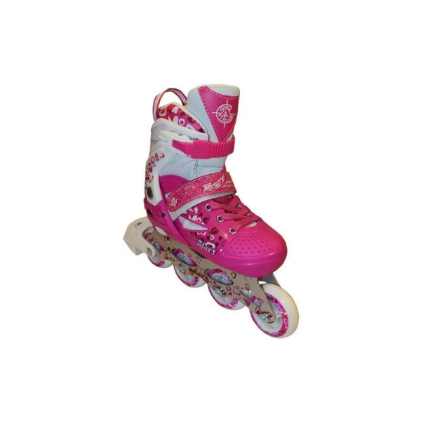 

Коньки роликовые раздвижные Zel Heartful Z-096P розовые - 38-41