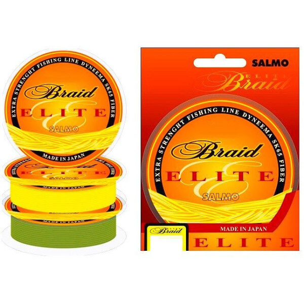 

Шнур Salmo Elite Braid Yellow 91м 0,40мм 36,20кг желтый