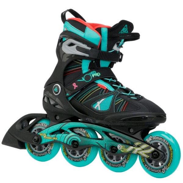 

Коньки роликовые K2 VO2 90 Pro W 2015 черно-голубые