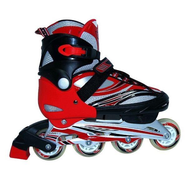 

Коньки роликовые раздвижные Teku Skate TK-9337 красные