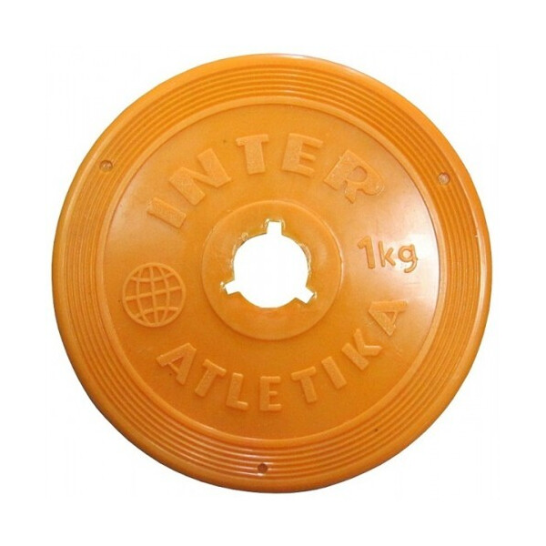 

Диск пластиковый 1 кг Inter Atletika цветной - 26 мм