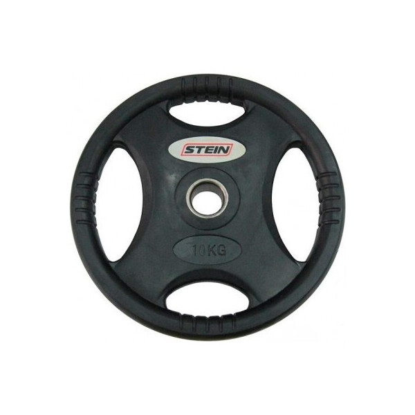 

Диск олимпийский полиуретановый 10 кг Stein DB6061-10 с хватами - 51мм