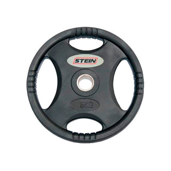 

Диск олимпийский полиуретановый 5 кг Stein DB6061-5 с хватами - 51мм