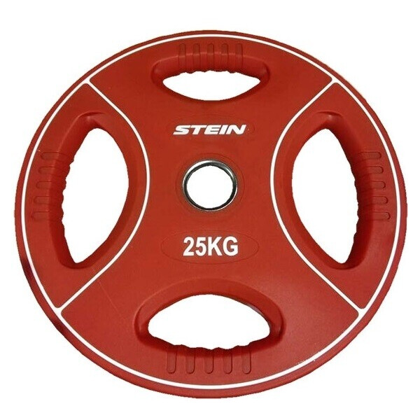

Диск олимпийский полиуретановый 25 кг Stein DB6092-25 с хватами цветной - 51мм