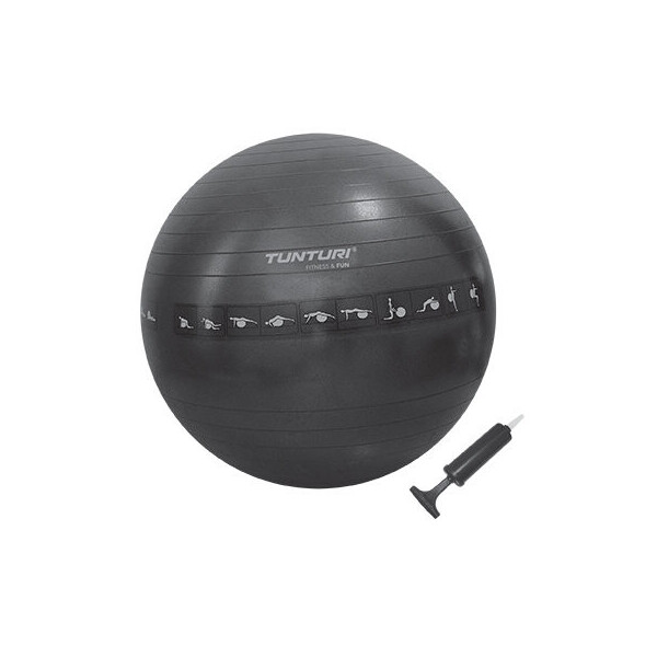 

Мяч для фитнеса (фитбол) Tunturi Gymball 55 см черный