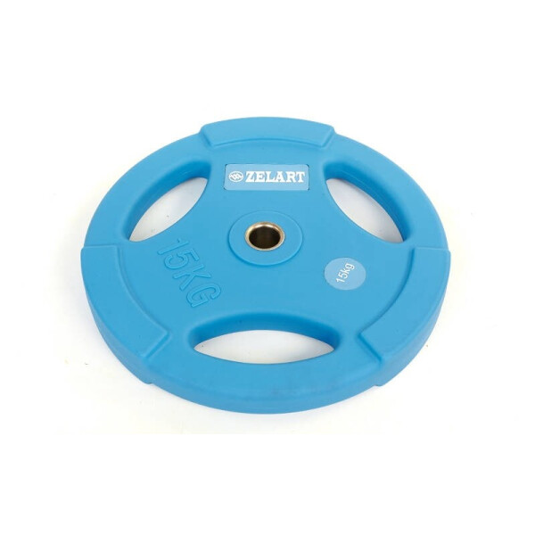 

Диск обрезиненный 15 кг Zelart PU TA-5336(28)-15 - 28 мм