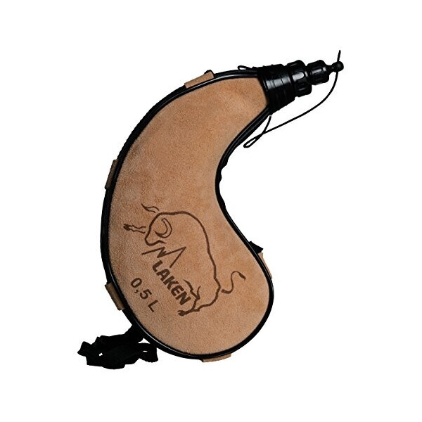 

Фляга Laken Leather canteen 500 мл kidney shape